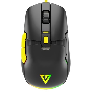 MYSZKA Z WYMIENNYMI PANELAMI PODŚWIETLANA RGB MODECOM VOLCANO JAGER CZARNA