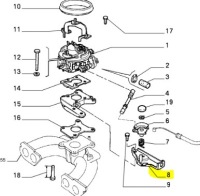 Кронштейн, кронштейн вприску пального fiat mille clip оригінальний номер 7796563 Зі Шроту, фото thumb