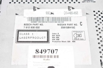 фото thumb №7, Радио радиопроигрыватель cd aux 25915bh10c nissan qashqai 1 i 10-14