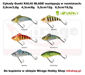 ЛЕЗВИЕ CICADA GUNKI KAIJU 6,5см/19,5г - ПЕРЦ СО СТРАСАМИ
