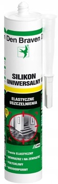 Den Braven Silikon Uniwersalny Biały KARTON