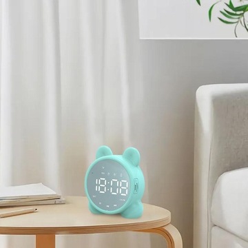 Bezprzewodowy budzik z głośnikiem Bluetooth, zielony