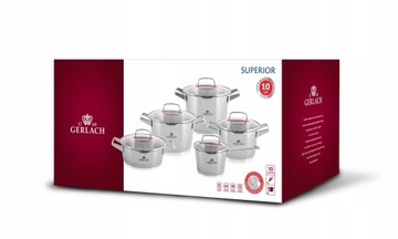 Набор кастрюль Gerlach Superior 10 шт.