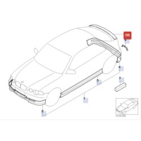 Купить Bmw e46 compact rear air воздуховод genuine bmw 51710025088, фото thumb