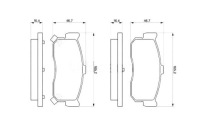 фото thumb №2, Тормозные колодки тормозные nissan задняя primera bosch
