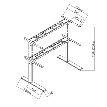 Электрический каркас стола Spacetronik SPE-252W