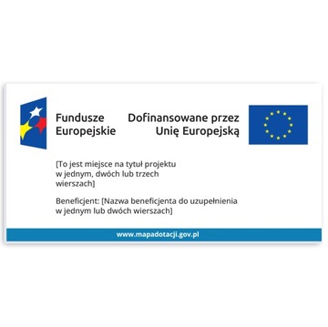 Tablica Unijna FE dla Rybactwa 120x60 cm + Zestaw montażowy