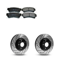 фото thumb №1, Тормозные диски перфорированные проточные+ тормозные колодки перед mazda 6 gh