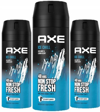 Дезодорант Axe Ice Chill аэрозоль 3x 150мл - Морозная свежесть для мужчин