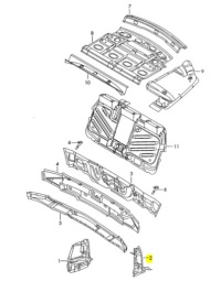 фото thumb №7, Вставка заднего правого панель конечный vw passat oem номер 3b9813332d