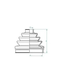 фото thumb №2, Захист пильник шарнір лівий перед зовнішнього