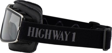 Highway 1 Retro Gogle motocyklowe Jasne nieparujące na klasyka do kasku
