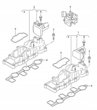 фото thumb №16, Audi оригінальний номер 059129711 колектор всмоктуючий