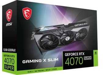 Видеокарта MSI GeForce RTX 4070 SUPER 12 ГБ GAMING X SLIM