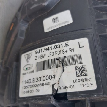 фото thumb №13, Фара лампа передня перед ліва - porsche taycan 9j1 повний led 19-24