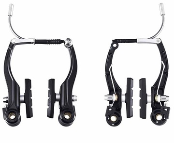 V-brake A2Z Черный горный велосипед спереди и сзади