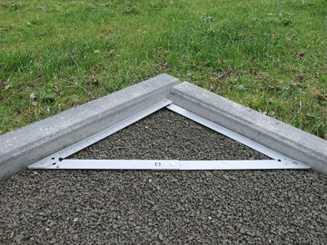KĄTOWNIK WZORNIK DO KOSTKI BRUKOWEJ Probst AW-60 45/90°C 600mm Do Chodnika