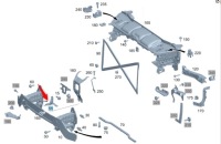 Купить Кронштейн поперечина перед mercedes gle 167 a1676208600 p, фото thumb