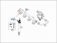 фото thumb №10, Оригінальна паливна рейка  mercedes-benz oem номер a2700780645 a2700701400