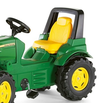 JOHN DEERE ПЕДАЛЬНЫЙ ТРАКТОР ROLLY TOYS БОЛЬШИЕ ТИХИЕ КОЛЕСА FARMTRAC