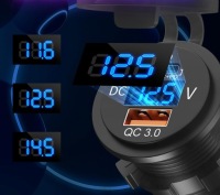 фото thumb №10, Зарядний пристрій woltomierz панель usb qc3.0 + pd usb c швидкі заряджання 63w