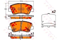 Тормозная колодка тормозной комплект . Цена, фото thumb