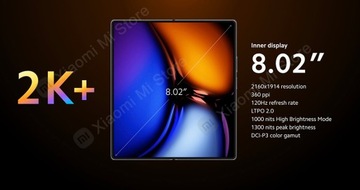 Новый смартфон Xiaomi MIX Fold 2 со складным экраном