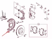Mercedes-benz a w176 защита передняя левая диск тормозная a1764210520 Цена, фото thumb