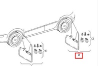 фото thumb №9, Набір задніх бризковики audi tt 8j0075101a оригінальний