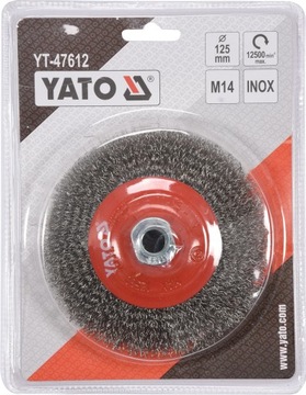 ДИСКОВАЯ ЩЕТКА YATO M14 125 мм INOX YT-47612