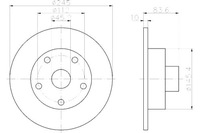 фото thumb №1, Комплект диск тормозных hella 8d0615601b dsk228