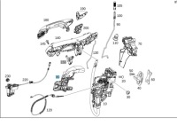 Кронштейн замка дверь перед левый mercedes gle 167 Доставка, фото thumb