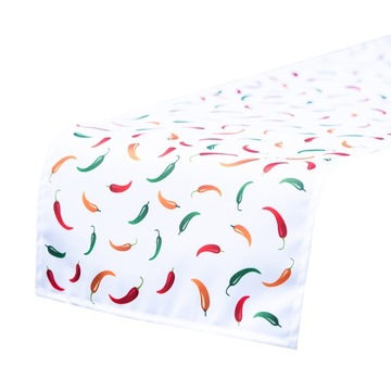 Дорожка белая PEPPERS 40x180 см