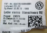 фото thumb №7, Обшивка вкладка спинка vw golf vii 5g0880442