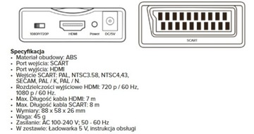 SCART-ПРЕОБРАЗОВАТЕЛЬ ЕВРОСОЕДИНИТЕЛЯ НА HDMI ZLA0110