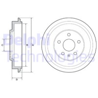 Гальмівні барабани гальмівні volkswagen задній delphi Ціна, фото thumb