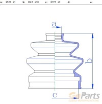 фото thumb №4, Захист шарнір зовнішнього jpn 50p4005jpn