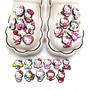 Przypinka Hello Kitty do Crocs butów klapków telefonu torebki plecaka torby