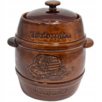 Бочка, герметичная кастрюля для маринования, 5л, Керамика
