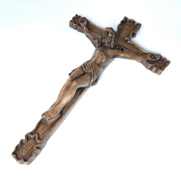 KRZYŻ | na ścianę jak DREWNIANY | PAN JEZUS na KRZYŻU |do zawieszenia |