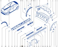 фото thumb №12, Крепление планки пороговой левый renault megane v ev e-tech 764594124r