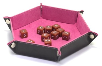 ZESTAW 2 KOSTEK K6 RPG KOŚĆ SZEŚCIOŚCIENNA BRĄZOWA 1,6 CM