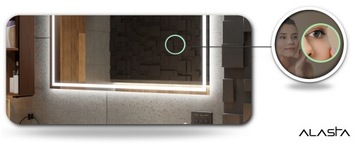 Lustro podświetlane łazienkowe LED 200x100 Boston