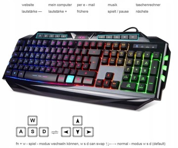 Klawiatura MageGee GK710 (LAYOUT DE)