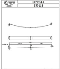 фото thumb №1, Рессора зад tes 8501120019 z/t