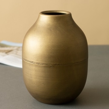 WAZON LOFT złoty mat metalowy śr. 13cm