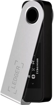 Безопасный криптовалютный кошелек Ledger Nano S Plus BTC ETH серебристый и черный