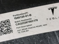 Бампер задня задній tesla model y 1540120-01-b Зі Шроту, фото thumb