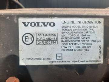 ДВИГАТЕЛЬ VOLVO FH FM 13 D13C 460 EUV EURO 5