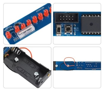 16 bit POV Stick LED Efekt świetlny led 25 cm z żyroskopem diy kit
